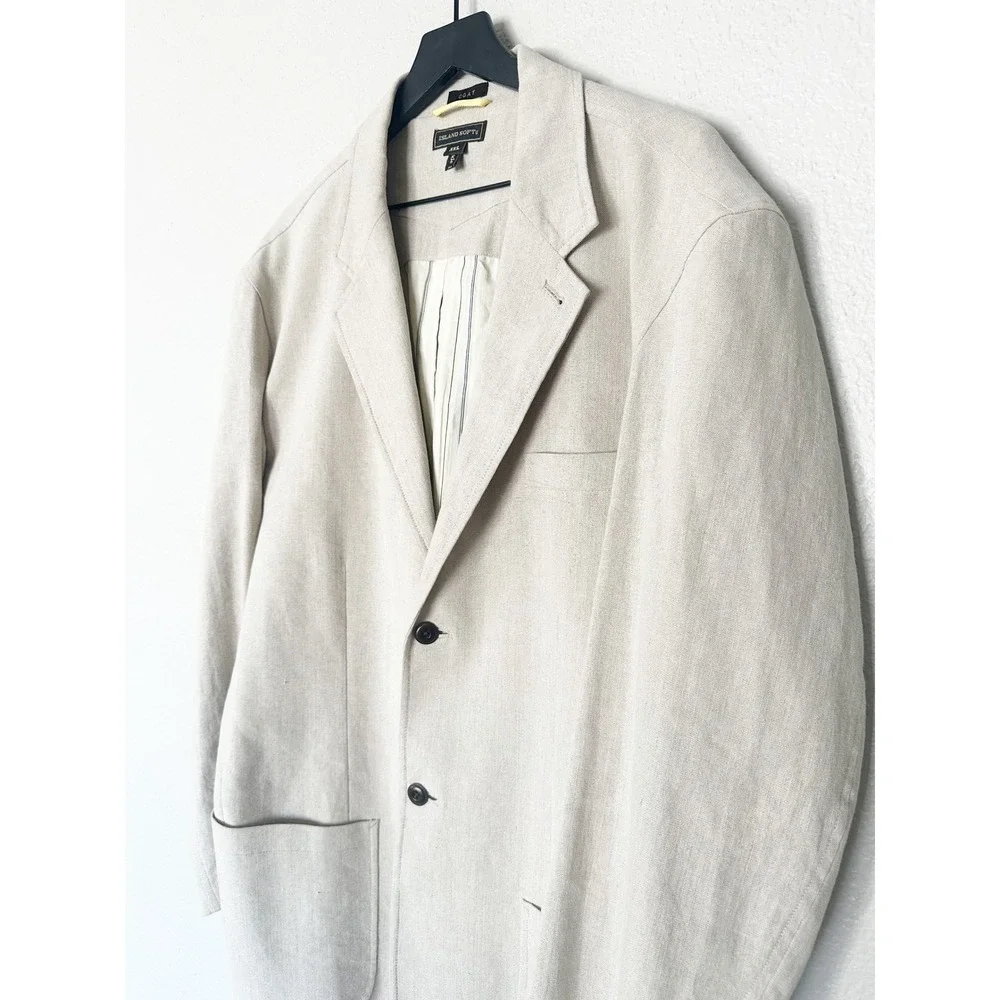 Tommy Bahama Island Soft Mens XXL Linen Blend Blazer Sport Coat Neutral 2 Button